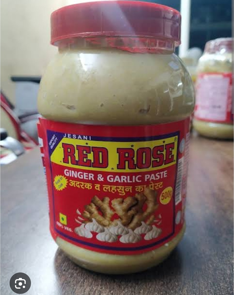 Red rose Ginger garlic Paste (Bottle)500g