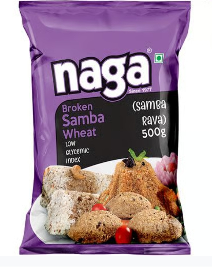 Naga Broken Samba wheat (Samba rava) 500g