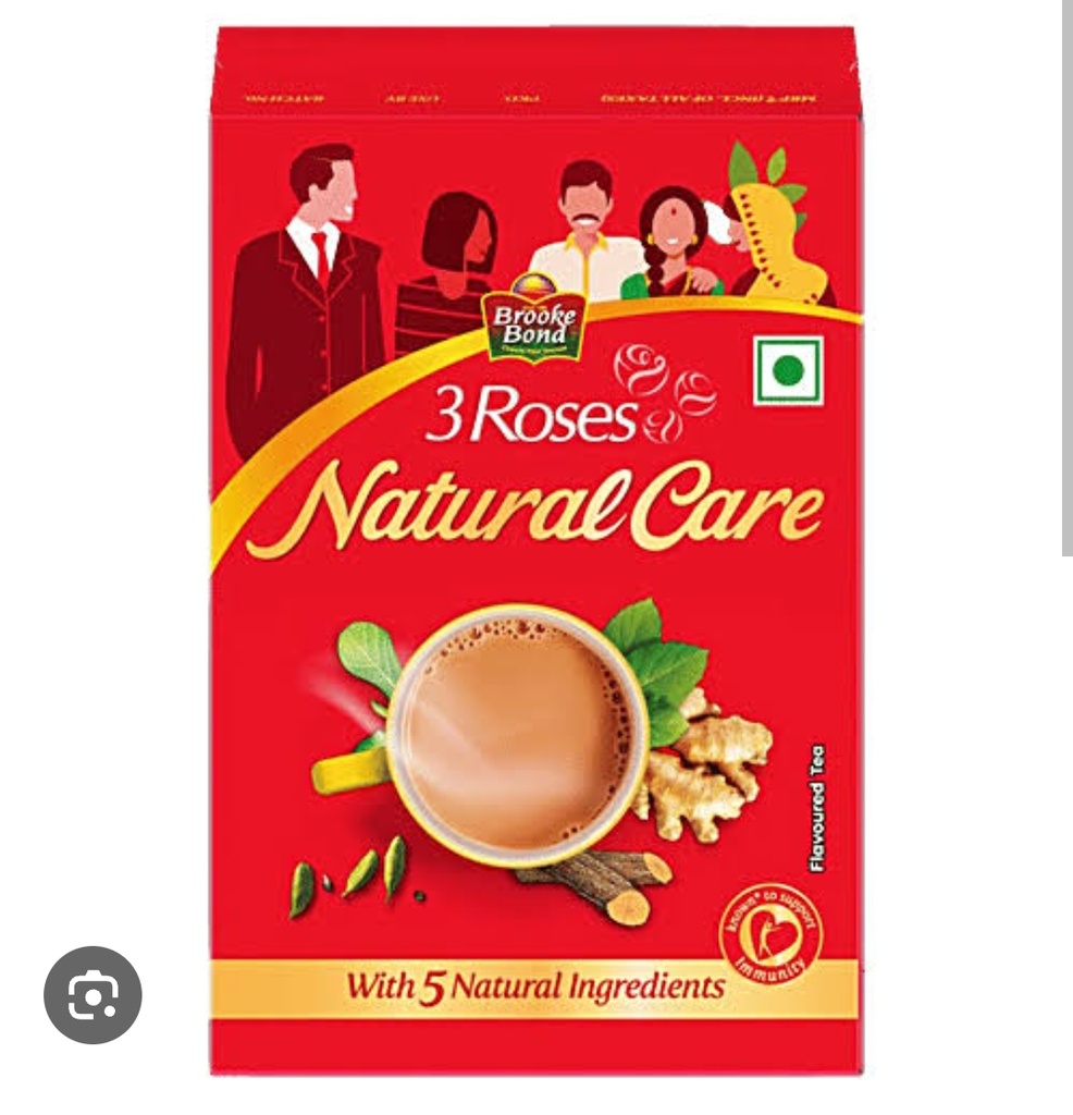 3 rose Brooke bond Tea (Natural Care) 250g
