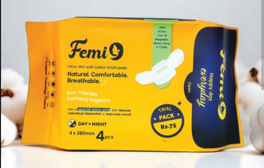 Femi Sanitary Napkins 4pads(L)