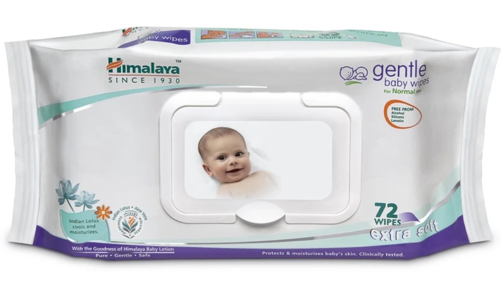 Himalaya Gentle baby wipes 72 units