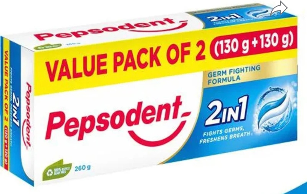 Pepsodent Tooth paste 130+130g