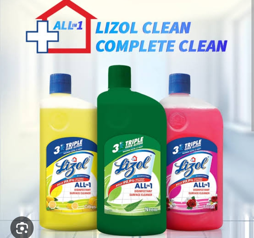 Lizol Surface cleaner 200ml(Neem, Citrus,Floral)
