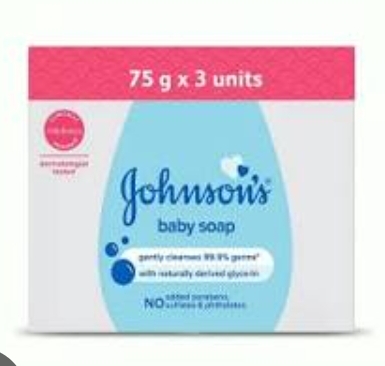 Johnson Baby soap 75g x 3 units