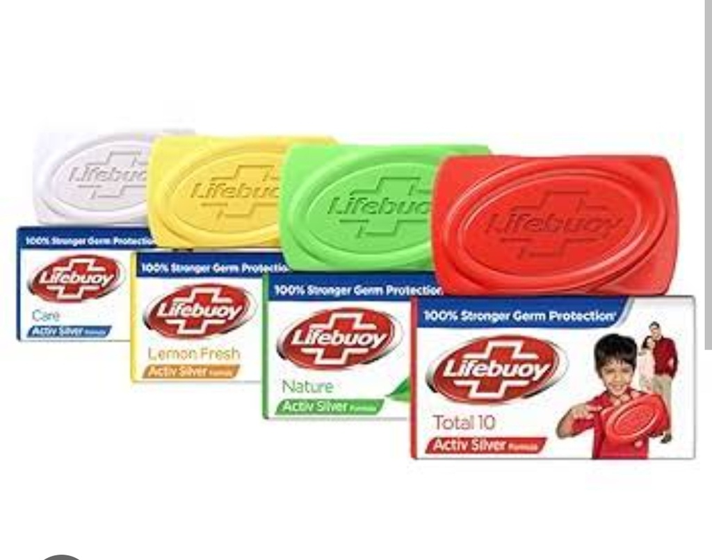 Lifebuoy (4 Varients:care40, Neem40, Almond &Turmeric 34,Lemon, 39)
