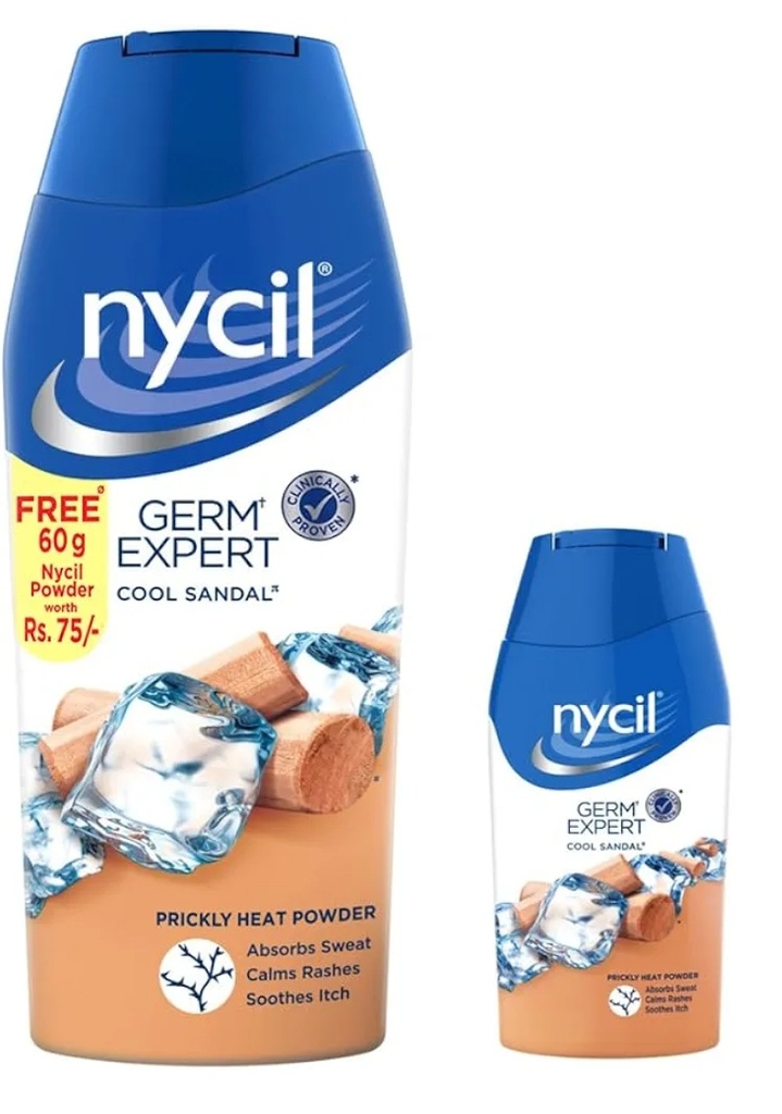 Nycil cool sandal 150g + Free 60g