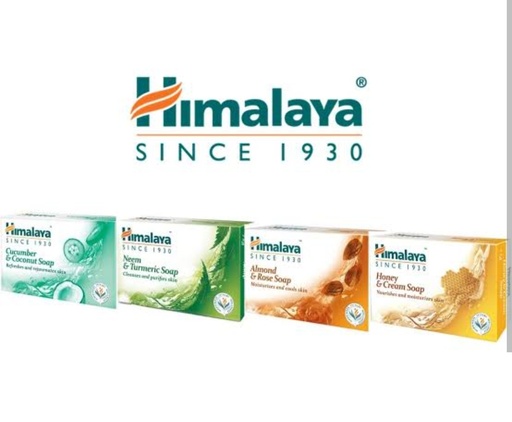 Himalaya soap(4 Varients:Cucumber and Coconut, Neem and Turmeric, Almond and Rose soap, Honey and cream soap)