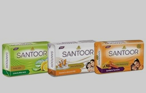 Santoor soap (Variants:Skin softening, Skin Moisturising ) 
