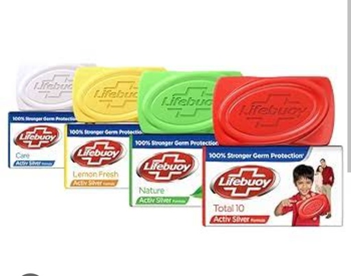 Lifebuoy (4 Varients:care40, Neem40, Almond &Turmeric 34,Lemon, 39)