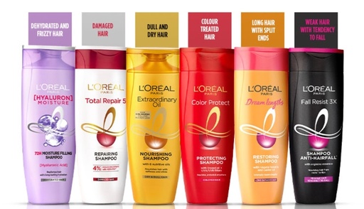 Loreal Shampoo 82.5 ml(Varients:Total Repair 5,Extraordinary Oil,Fall Resist 3X,Color Protect)