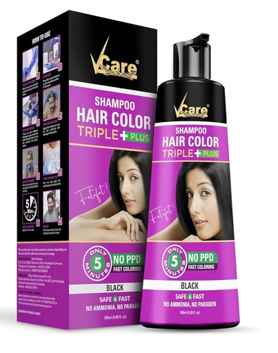 V care Shampoo Black 180 ml