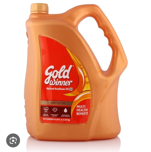 Gold winner Refined sunflower oil 5ltr