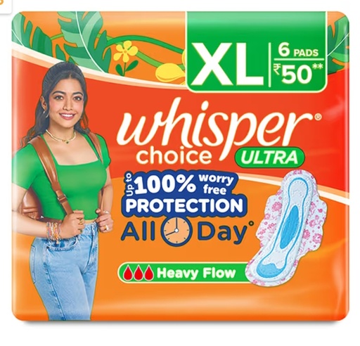 Whisper choice ultra XL 6 units